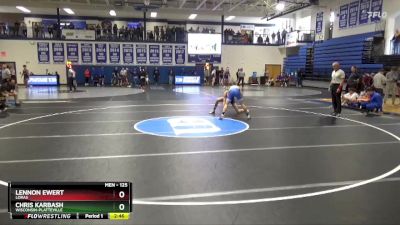 125 lbs Semifinal - Chris Karbash, Wisconsin-Platteville vs Lennon Ewert, Loras