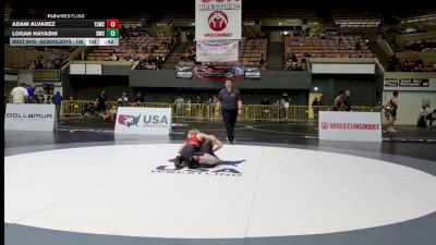 Schoolboys - 126 lbs Semis - Logan Hayashi, Dethrone Wrestling Club vs Adam Alvarez, Team Selma Wrestling Club