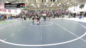 Girls 120 lbs Champ. Round 1 - Isabella Gutierrez, Hollister Girls vs Makayla Montoya, King City Girls