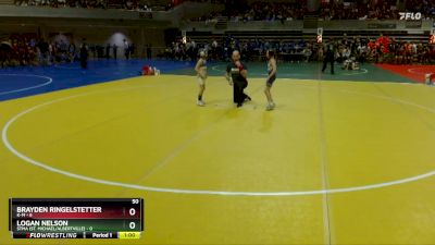 50 lbs Semis (4 Team) - Brayden Ringelstetter, K-M vs Logan Nelson, STMA (St. Michael/Albertville)