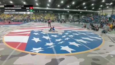 45 lbs Semifinal - Calvin Klinkhammer, Hot Springs Youth Wrestling vs Daxton Lang, Gering Wrestling Club