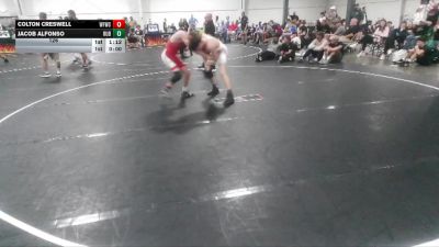 126 lbs Round 3 (4 Team) - Jacob Alfonso, Reverence United Blue vs Colton Creswell, West Forsyth Wrestling Club