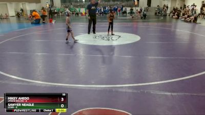 55 lbs Semis (4 Team) - Sawyer Neagle, LCWM vs Mikey Ahedo, LPGE/B Wolves