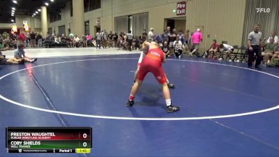 126 lbs Semifinal - Coby Shields, Well Trained vs Preston Waughtel, Purler Wrestling Academy