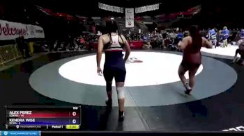 180 lbs Round 2 (12 Team) - Alex Perez, SDIKWA vs Kendra Wise, OCWA