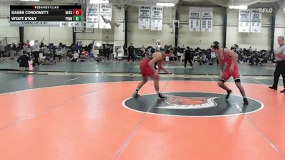 157 lbs Consi Of 8 #1 - Dagen Condomitti, Rutgers vs Wyatt Stout, Penn