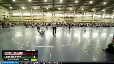 65 lbs Champ. Round 1 - Case Christensen, Wasatch Wrestling Club vs Channing Clawson, Zion Thunder Wrestling Club