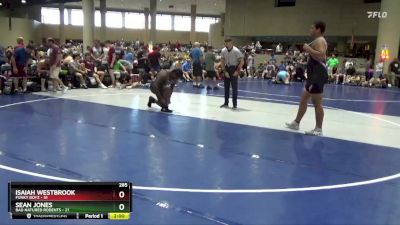 285 lbs Round 2 Champ & Wb (32 Team) - Sean Jones, Bad Natured Rodents vs Isaiah Westbrook, Funky Boyz