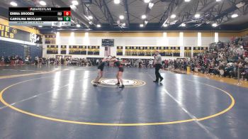 112 lbs Pigtails - Emma Srodes, Fox Chapel vs Carolina McClain, Trinity