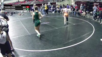 107 lbs Cons. Round 4 - Elliana Taper, Beatrice Wrestling Club - Girls vs Harper Perry, Central City JR. Wrestling