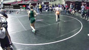 107 lbs Cons. Round 4 - Elliana Taper, Beatrice Wrestling Club - Girls vs Harper Perry, Central City JR. Wrestling