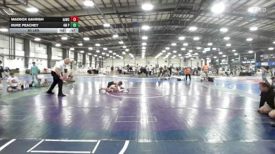 80 lbs Rr Rnd 1 - Maddox Gavrish, All American Wrestling Club Blue - EL vs Duke Peachey, 4M Power - EL