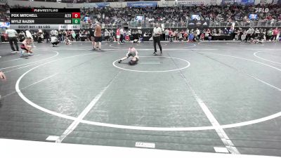 64 lbs Consi Of 8 #1 - Fox Mitchell, Alton Little Redbirds WC vs Mylz Bazer, Nebraska Wrestling Academy