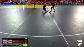 120 lbs Round 1 (4 Team) - Chase Smith, BBE/Waska vs Brody Miess, Riverdale