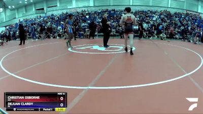 126 lbs Cons. Round 1 - Christian Osborne, OH vs DeJuan Clardy, IN