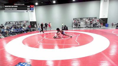 190 lbs Hunter Snyder, Pennsylvania Blue vs Jonathan Sims, Ohio Gray