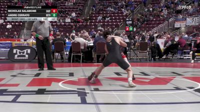 127 lbs Consi 4 - Nicholas Salamone, Easton Area vs Andre Cerrato, Bethlehem Catholic