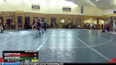 100 lbs 3rd Place Match - Summer Stoller, Indiana vs Genesis Ramirez, Midwest Xtreme Wrestling