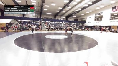 174 lbs Champ. Round 2 - Luke Thomas, Alvernia vs Angelo Mastroianni, Adrian