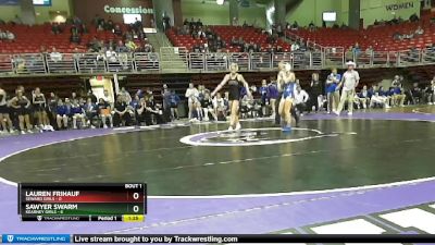 115 lbs Finals (2 Team) - Lauren Frihauf, Seward Girls vs Sawyer Swarm, Kearney Girls