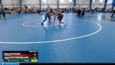 Elite 174 lbs Champ. Round 1 - Francisco Martinez-Morales, Luther vs Seth Goetzinger, Augsburg