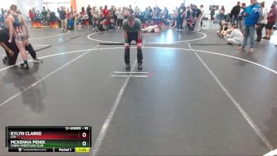 95 lbs Round 3 - McKenna Penix, Cobra Wrestling Club vs Kylyn Clarke, C2X