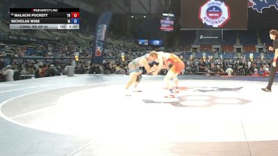 144 lbs Cons. Rd Of 64 - Malachi Puckett, Tennessee vs Nicholas Wise, Iowa