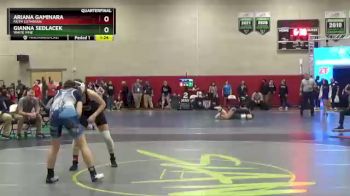 137 lbs Quarterfinal - Gianna Sedlacek, White Pine vs Ariana Gaminara, Faith Lutheran