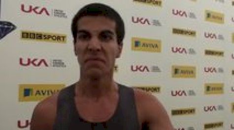 Donn Cabral talks adjustment to international competition at 2012 Aviva Birmingham Grand Prix