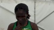 Sally Kipyego does a lot of the work in 3k at 2012 Aviva Birmingham Grand Prix