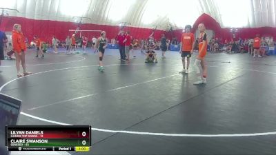 107-111 lbs Round 3 - Claire Swanson, Geneseo vs Lilyan Daniels, Illinois Top Dawgs