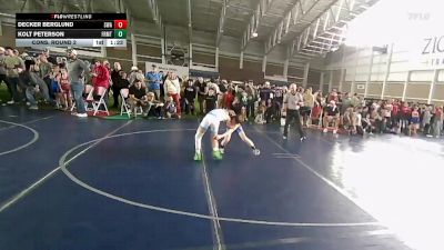 79 lbs Cons. Round 2 - Decker Berglund, Sanderson Wrestling Academy vs Kolt Peterson, True Grit