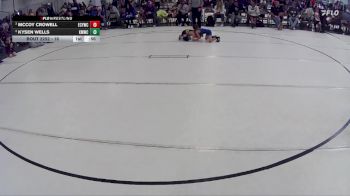 16 lbs 3rd Place Match - McCoy Crowell, Elm Creek Youth Wrestling Club vs Kysen Wells, Kearney MatCats Wrestling Club