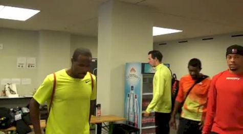 Doc Patton and Wallace Spearmon the two amigos enjoying themselves on Euro adventure at 2012 ISTAF Berlin