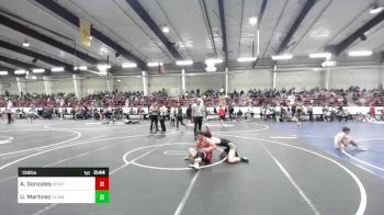 138 lbs 2nd Place - Aadin Gonzales, Montrose Elite vs Uriah Martinez, Alamosa