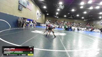 105 lbs Champ. Round 3 - Jaydin Lopez, Mt. Whitney vs Monserrat Langarica, Mission Oak