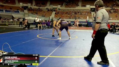 D2-285 lbs Semifinal - Jacob Acedo, Mountain View - Marana vs Jayson Rocha, North Canyon