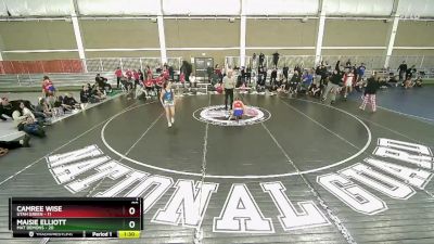 90 lbs Semis (4 Team) - Maisie Elliott, Mat Demons vs Camree Wise, Utah Green