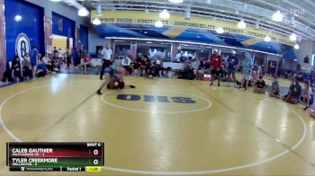 120 lbs Round 2 (8 Team) - Caleb Gauthier, Palm Harbor WC vs Tyler Creekmore, Wellington