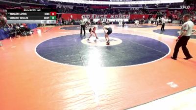 1A 132 lbs Champ. Round 1 - Nolan Lowe, Gibson City (G.C.-Melvin-Sibley) vs Josiah Willis, Chicago (C. Hope Academy)