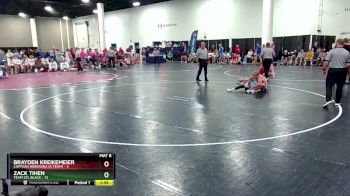 132 lbs Champ Round 1 (16 Team) - Brayden Kreikemeier, Capitian Nebraska (A Team) vs Zack Tihen, Team STL Black