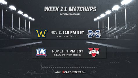 Watch The FloFootball Games Of The Week Live On November 11th