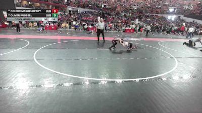 72 lbs Cons. Round 3 - Oliver Russell, Smooth Moves Wrestling Club vs Colton Margelofsky, Spring Valley/Elmwood