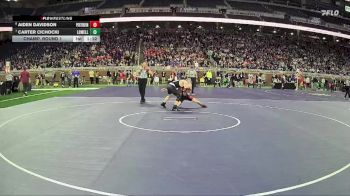 D2-126 lbs Champ. Round 1 - Carter Cichocki, Lowell HS vs Aiden Davidson, Port Huron HS
