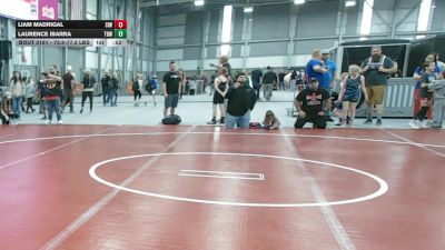 75.8-77.3 lbs Champ. Round 3 - Liam Madrigal, Sunnyside Ironman Wrestling vs Laurence Ibarra, Toppenish Badboy Wrestling