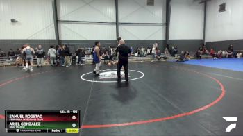 195 lbs Cons. Round 1 - Samuel Rogstad, Peninsula Wrestling Club vs Ariel Gonzalez, Unattached