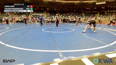 126 lbs Consolation - Aidan Lakey, Tulsa Blue T Panthers vs Jackson Pendergrass, Broken Arrow Wrestling Club