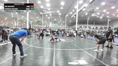 162 lbs Rr Rnd 4 - Ian Moyers, Downingtown West - HS vs Patrick Decker, Pocono Mountain Regional Wrestling Club - HS