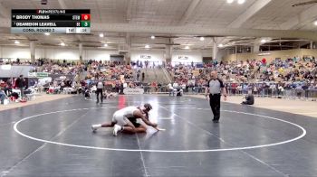 AA 165 lbs Cons. Round 2 - Brody Thomas, Stewarts Creek High School vs Deameion Leavell, Bearden High School