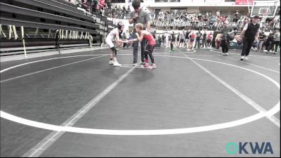 58 lbs Quarterfinal - Broox Wilkerson, Carl Albert vs Hux Smith, Little Axe Takedown Club